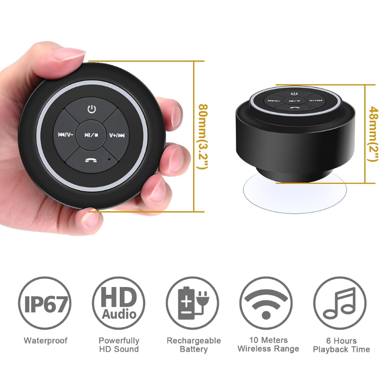 Round bluetooth speaker