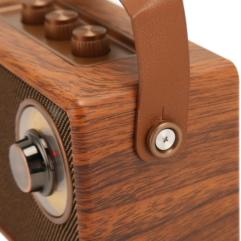 Wireless wooden FM radio