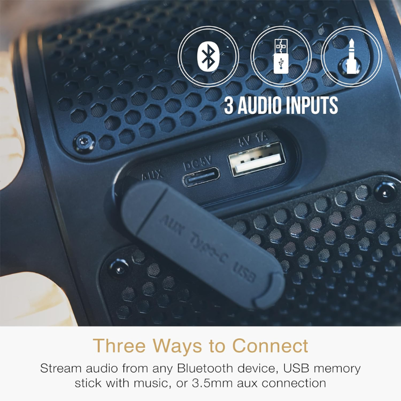 Led and bluetooth speaker