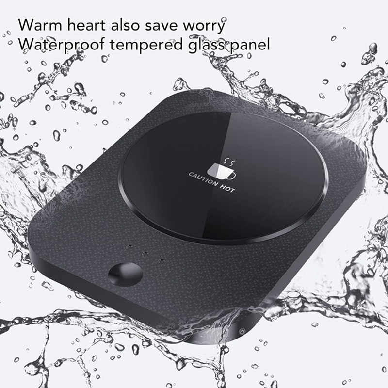 Black heating electric mug