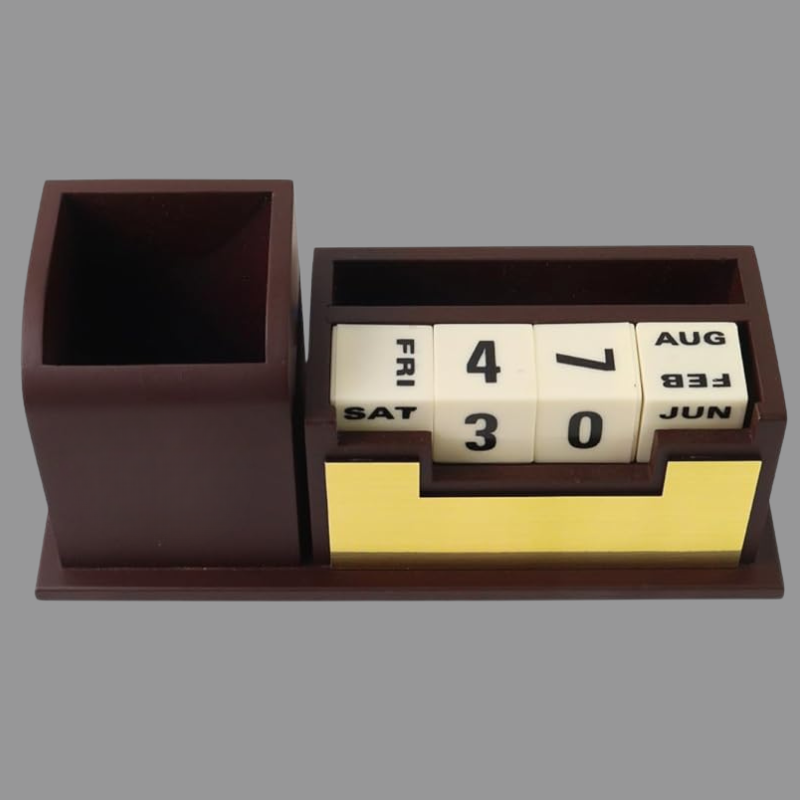 Pen Stand With Calendar