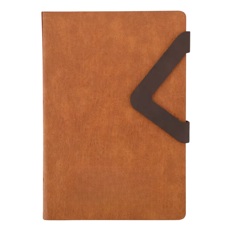 Metal Pen And Notebook (Orange)