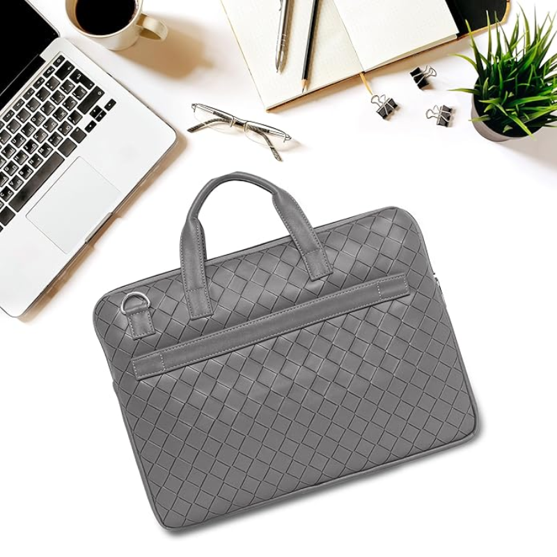 Naurica Laptop Bag Checks (Gray)