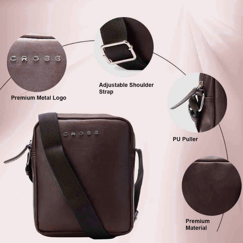 Cross Volt Small Body Bag (Brown)