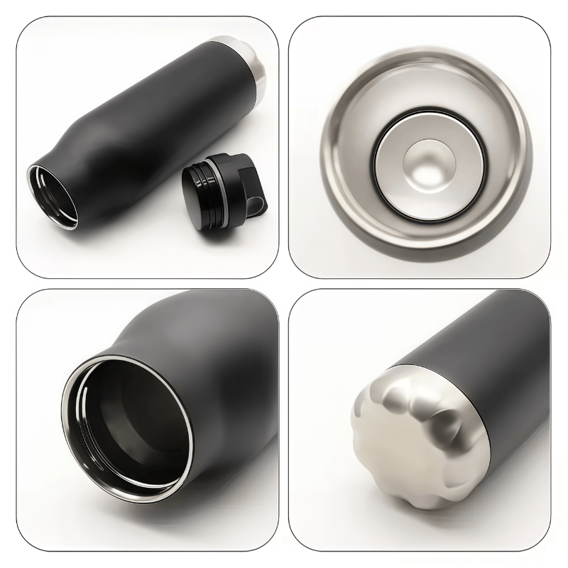 Double Wall Sports Water Bottle (Black)