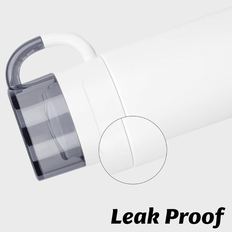 Eco Friendly Vacuum Insulated Flask (White)