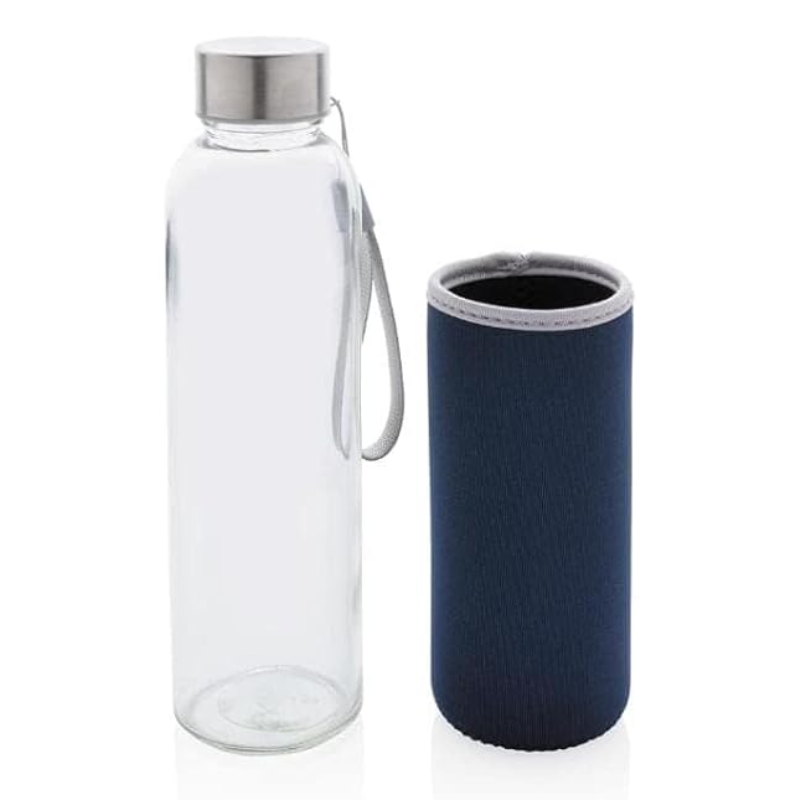 Borosilicate Glass Bottle With Silicone Pouch
