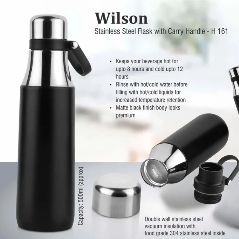 Work Well Stainless Bottle (Black)