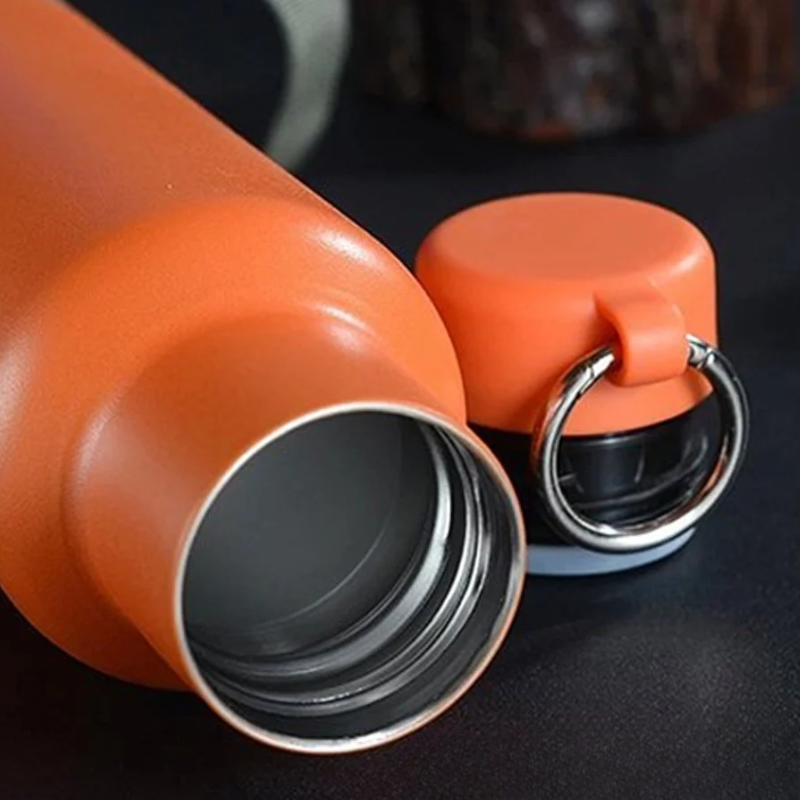 Office Onyx Stainless Desk Bottle (Orange)