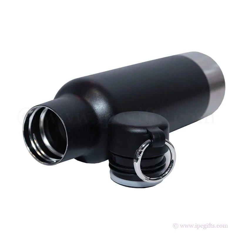 Office Onyx Stainless Desk Bottle (Black)