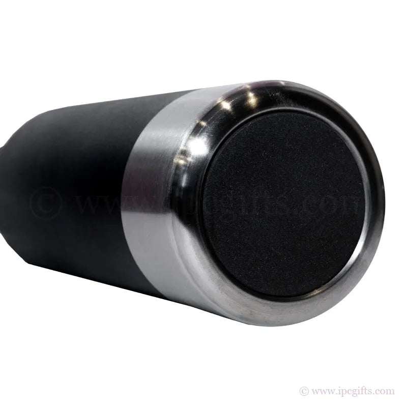 Office Onyx Stainless Desk Bottle (Black)