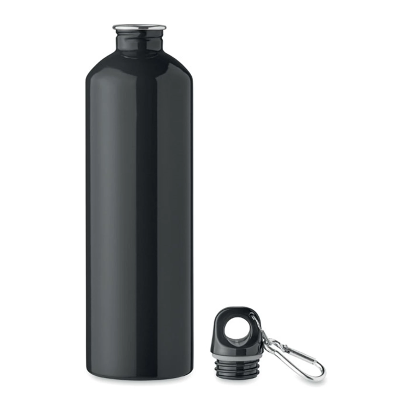 Aluminum Metal Glossy Bottle (Black)