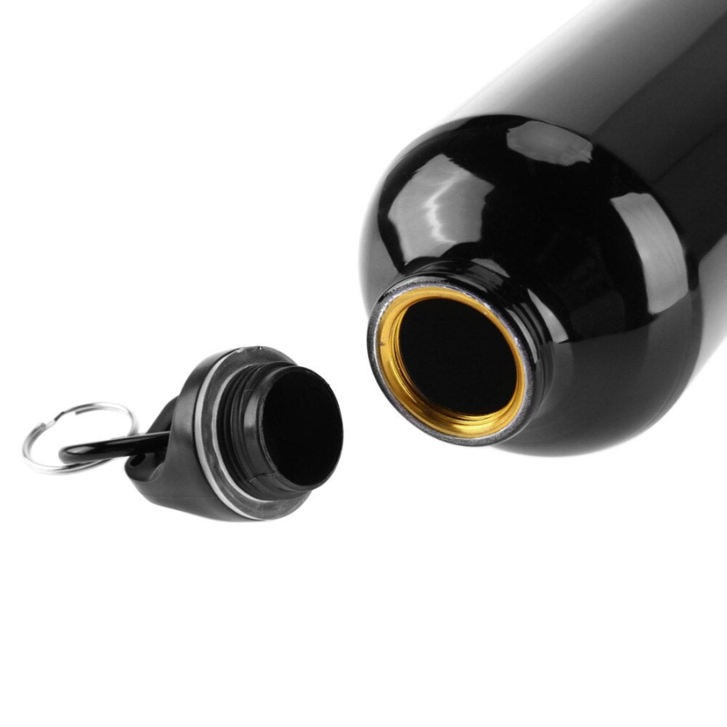 Aluminum Metal Glossy Bottle (Black)