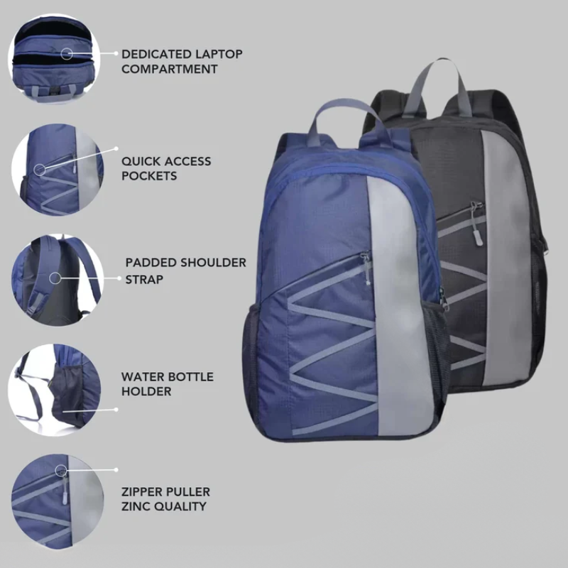 Stripes Backpack (Blue)