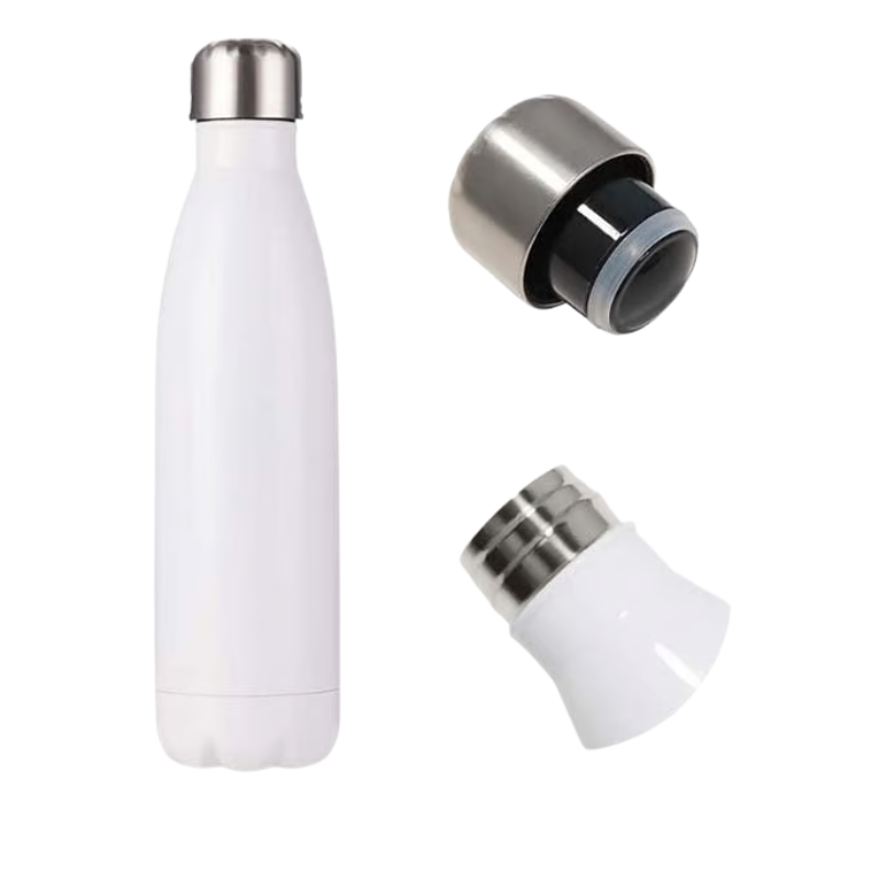 Profes Steel Desk Bottle  (White)