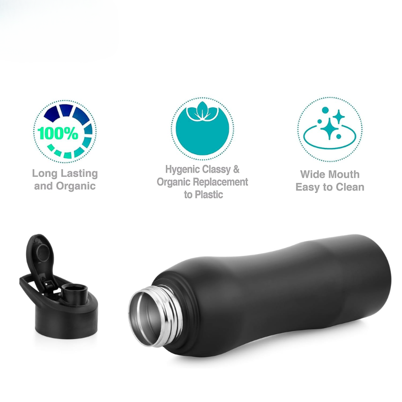 High Grade Stainless Steel Bottle (Black)