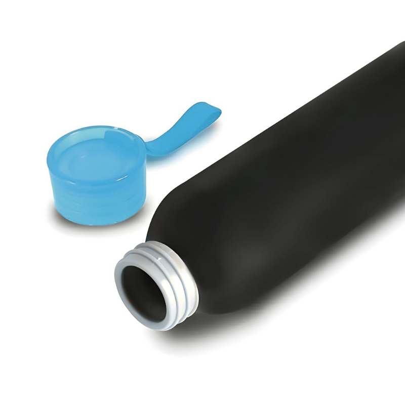 Aluminium Metal Bottle With Silicon Cap (Blue)