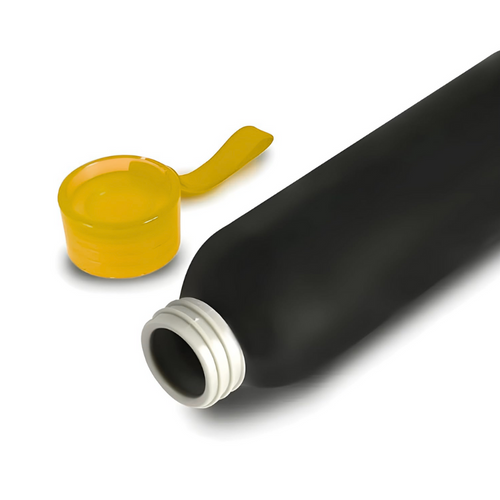 Aluminium Metal Bottle With Silicon Cap (Yellow)