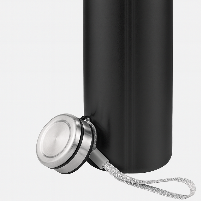Hight Quality Stainless Steel Bottle  With String (Black)