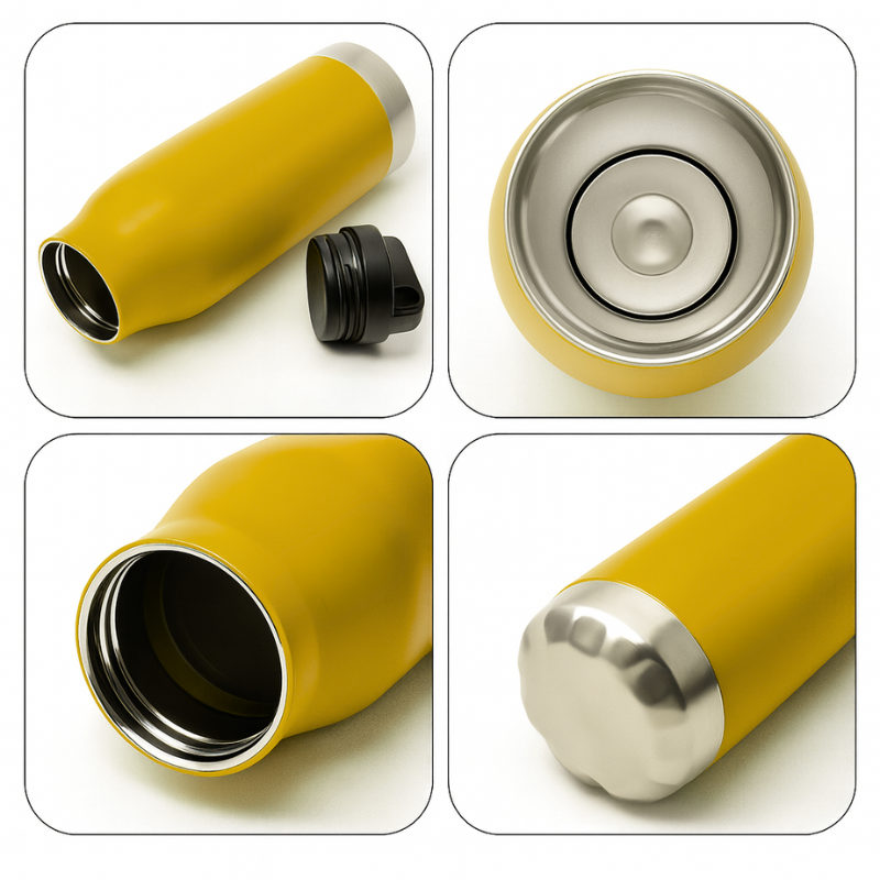 Double Wall Sports Water Bottle (Yellow)