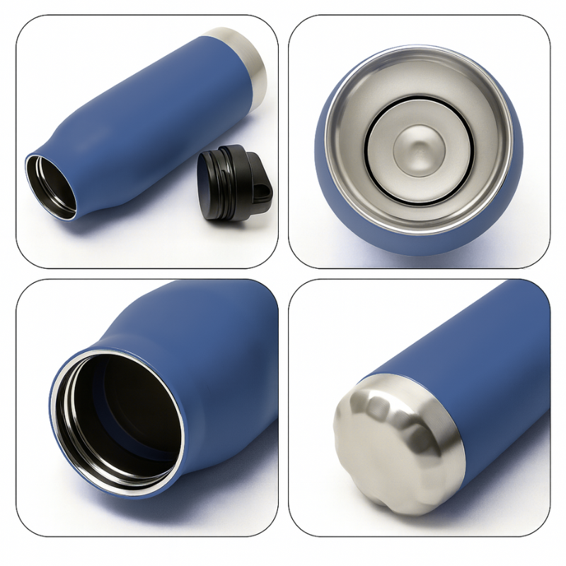 Double Wall Sports Water Bottle (Blue)