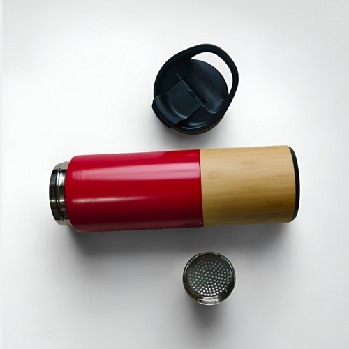 Bottom Bamboo Bottle (Red)