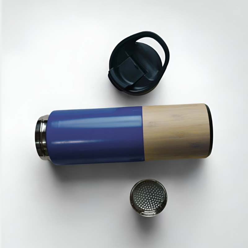 Bottom Bamboo Bottle (Blue)