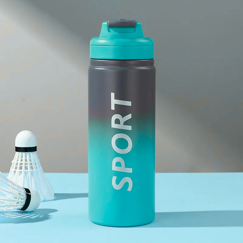 Vacuum Hot & Cold  Sports Sipper Bottle (Blue)