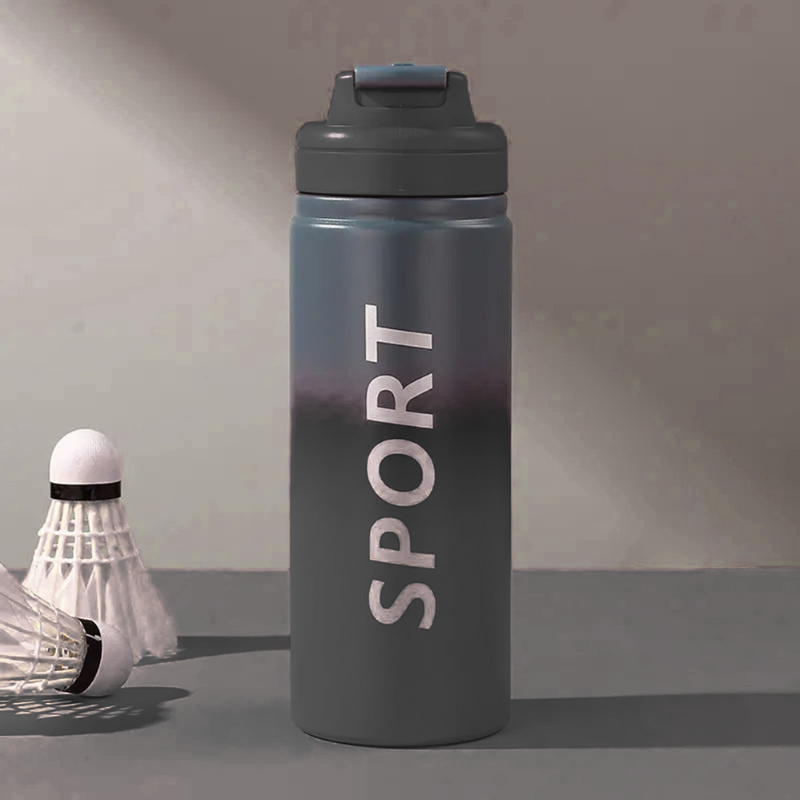 Vacuum Hot & Cold  Sports Sipper Bottle (Black)