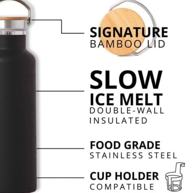 DeskMate Steel Bottle (Black)