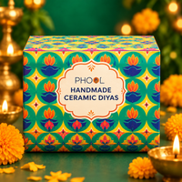 PHOOL handmade ceramic diyas box