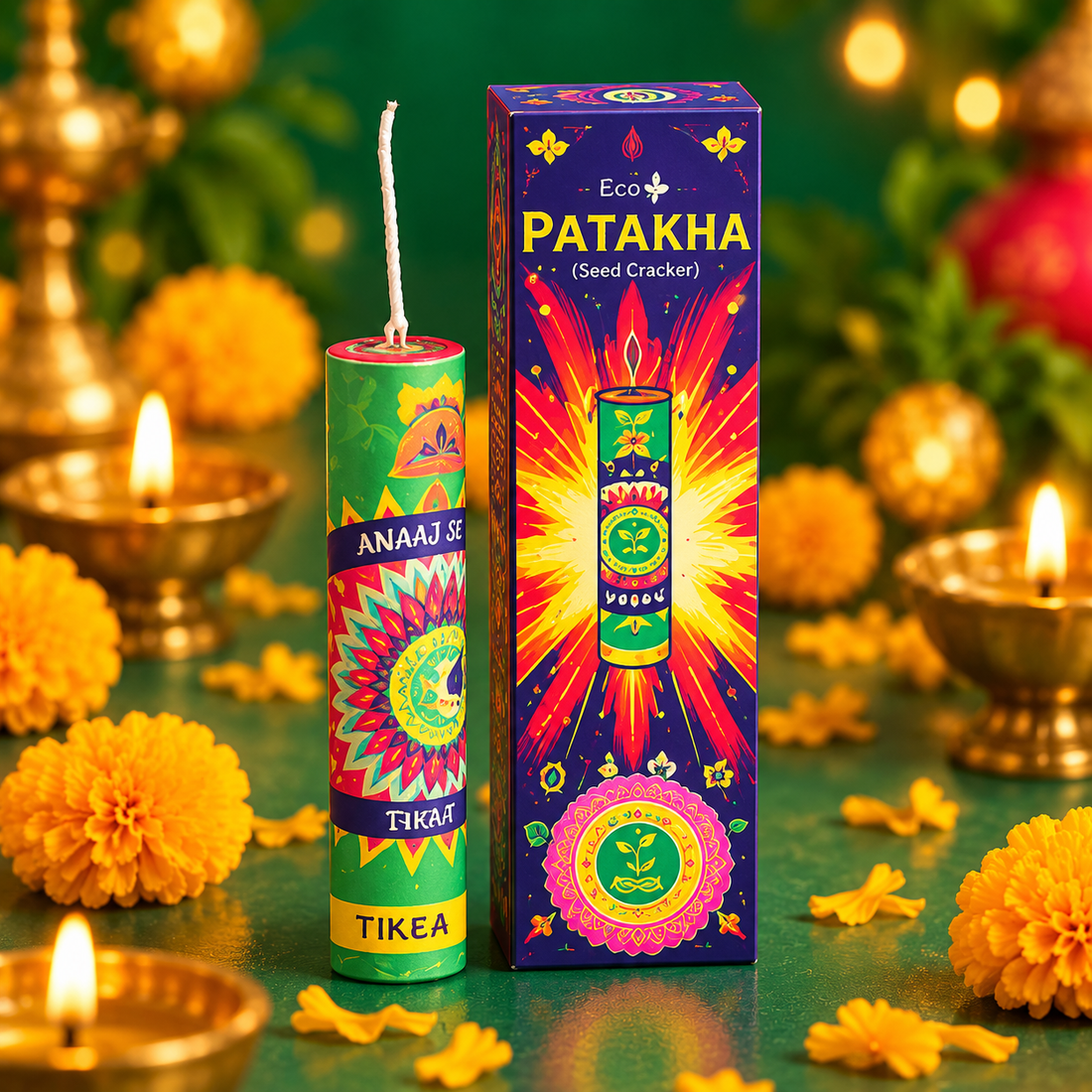Eco Patakha seed pataka, plantable firecracker