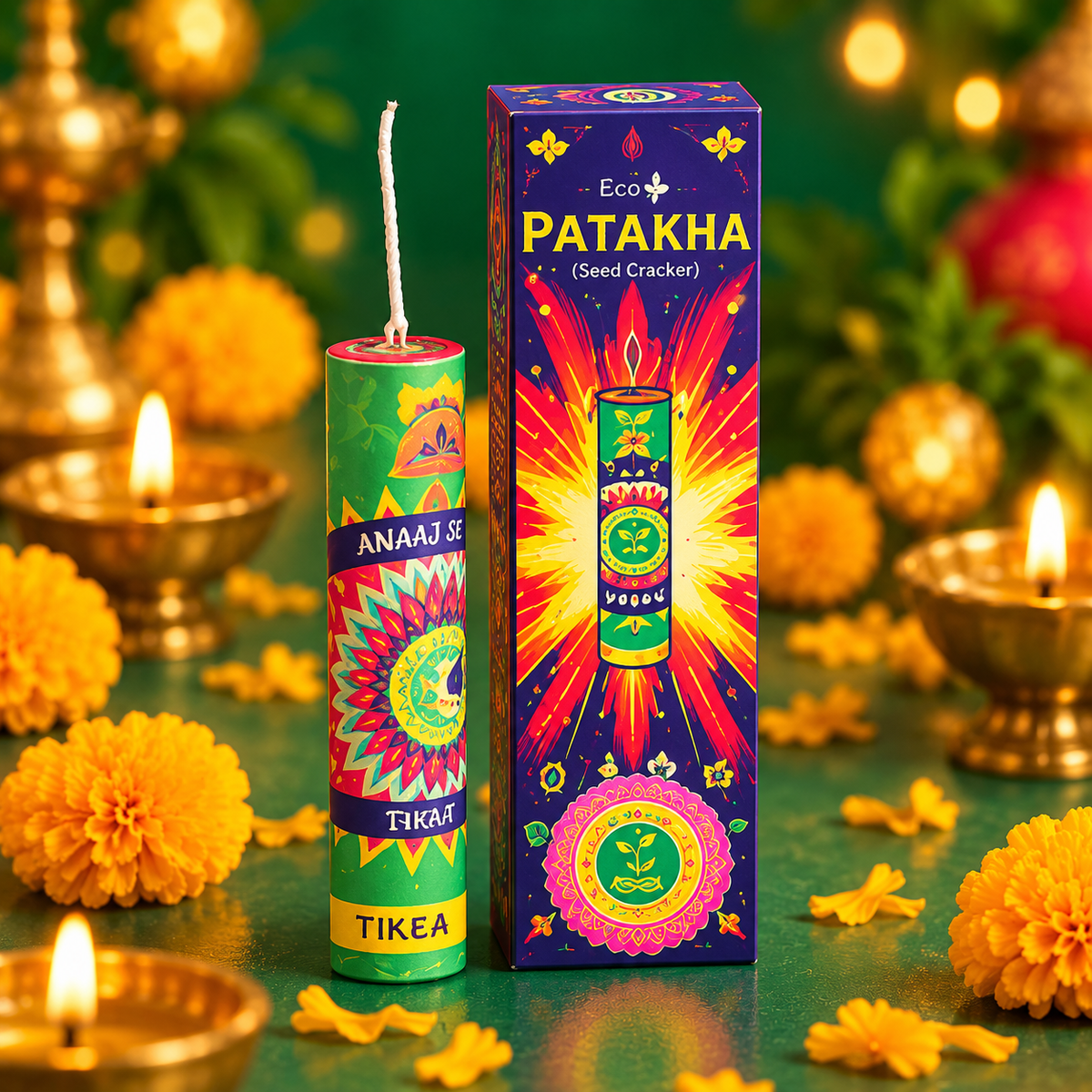 Eco Patakha seed pataka, plantable firecracker