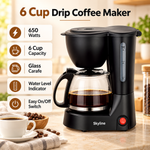 6 Cup Drip Coffee Maker product specifications