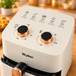 Manual Air Fryer dial controls close-up