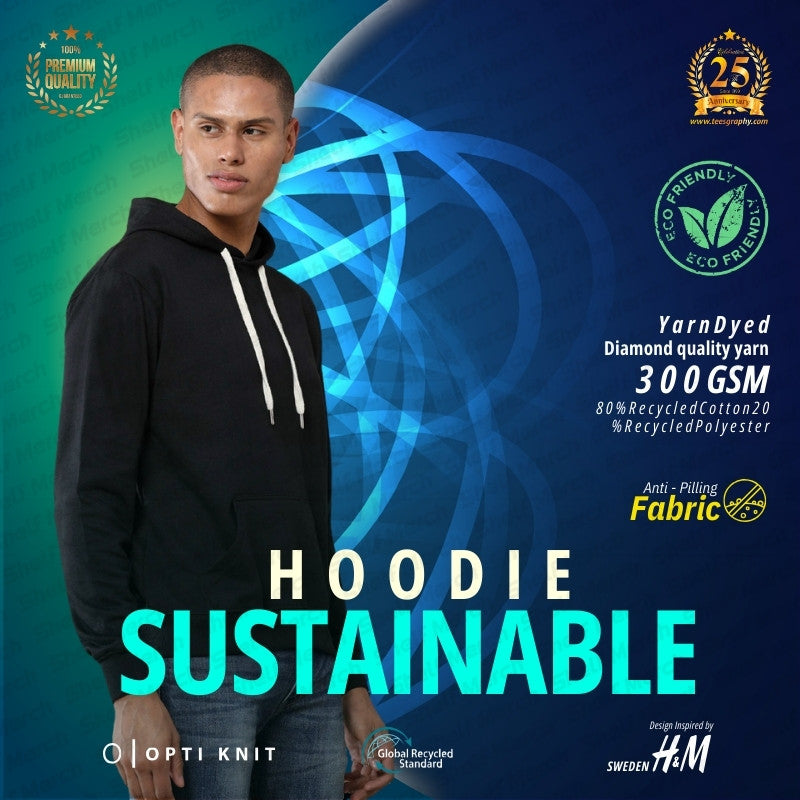 Customized Optiknit Hoodie With Your Company Logo | Order Logo Printed Tees | ShelfMerch.store