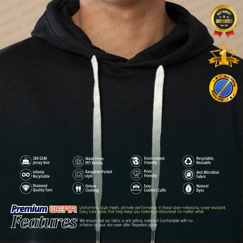 Customized Optiknit Hoodie With Your Company Logo | Order Logo Printed Tees | ShelfMerch.store