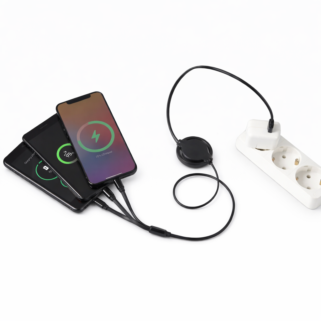 Retractable 3in1 charging cable
