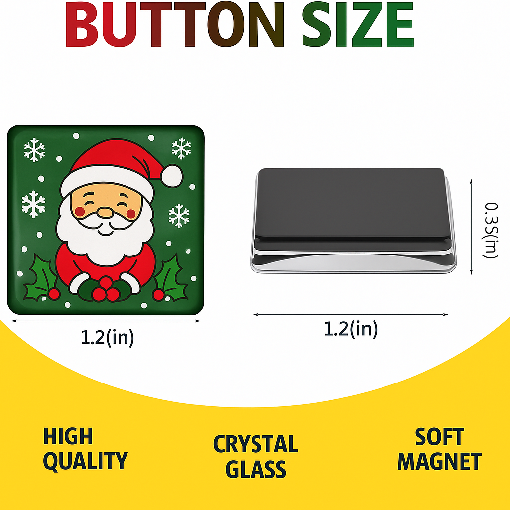 Santa’s Mood Mix Fridge Magnet