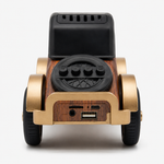 Bamboo Led Digital Classic Vintage Car Speaker