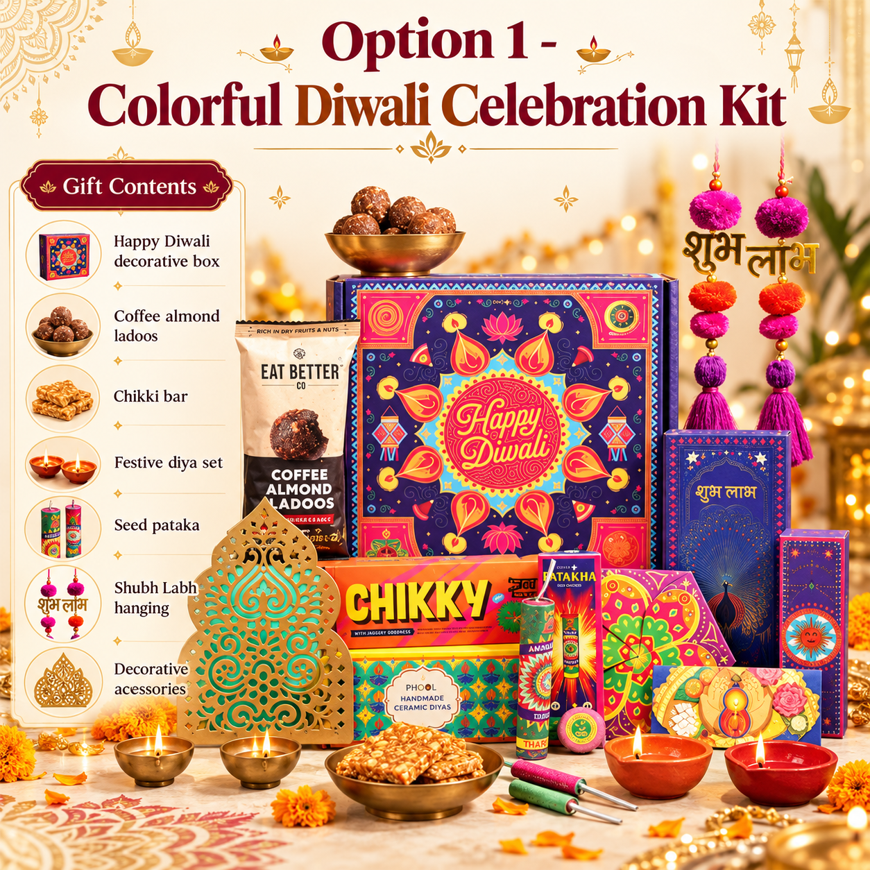 Colorful Diwali Celebration Kit