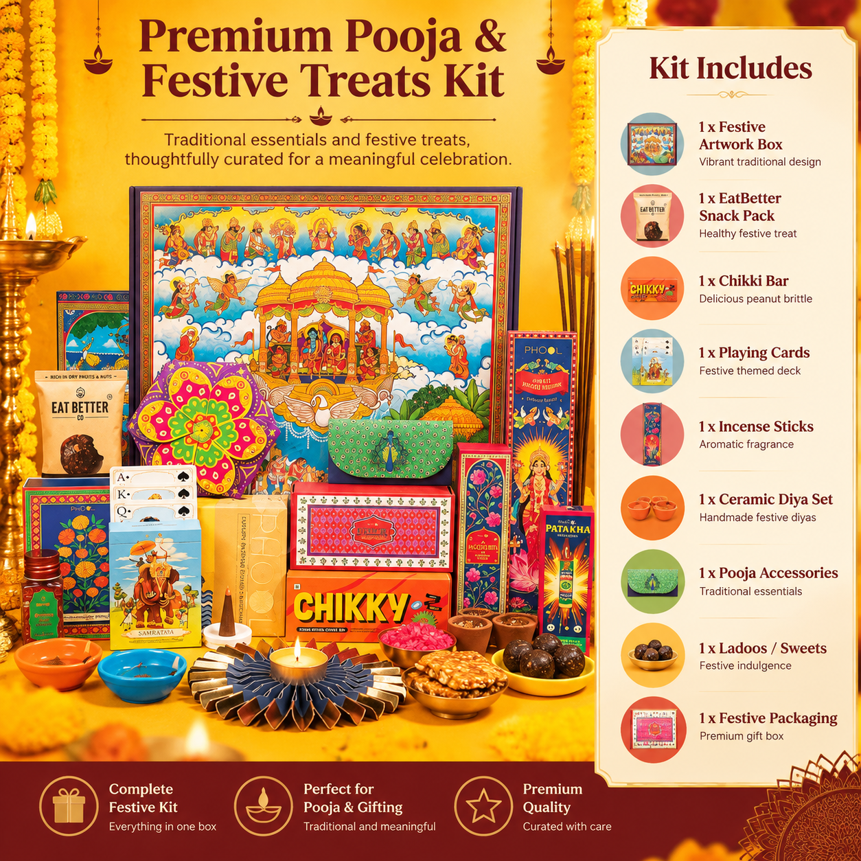 Premium Pooja & Festive Treats Kit