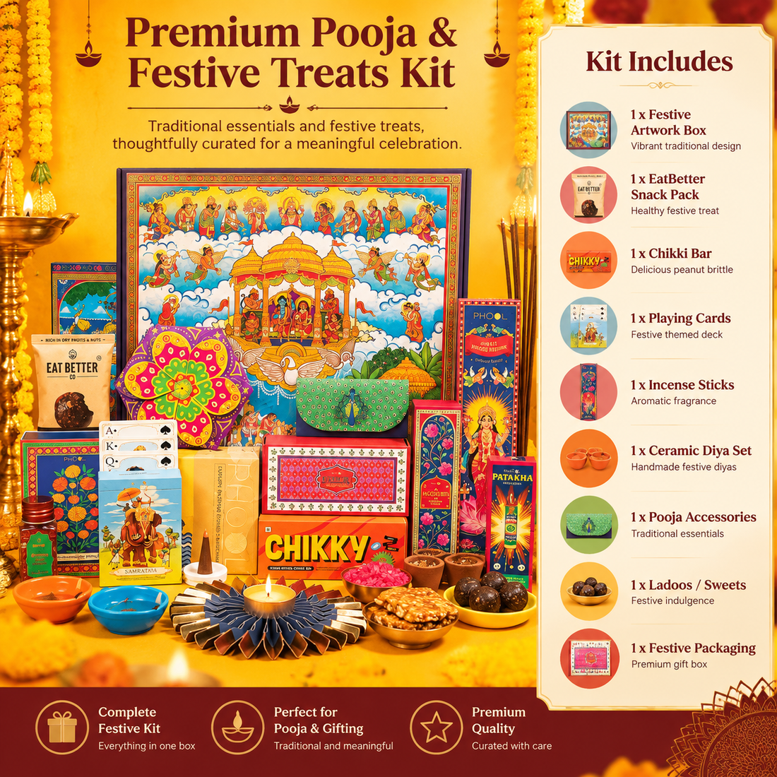 Premium Pooja & Festive Treats Kit