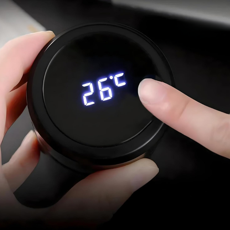 Temperature Display Bottle (Black)