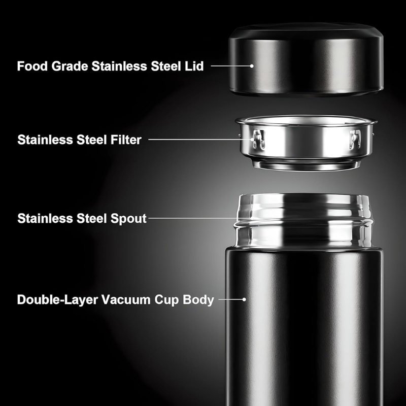 Temperature Display Bottle (Black)