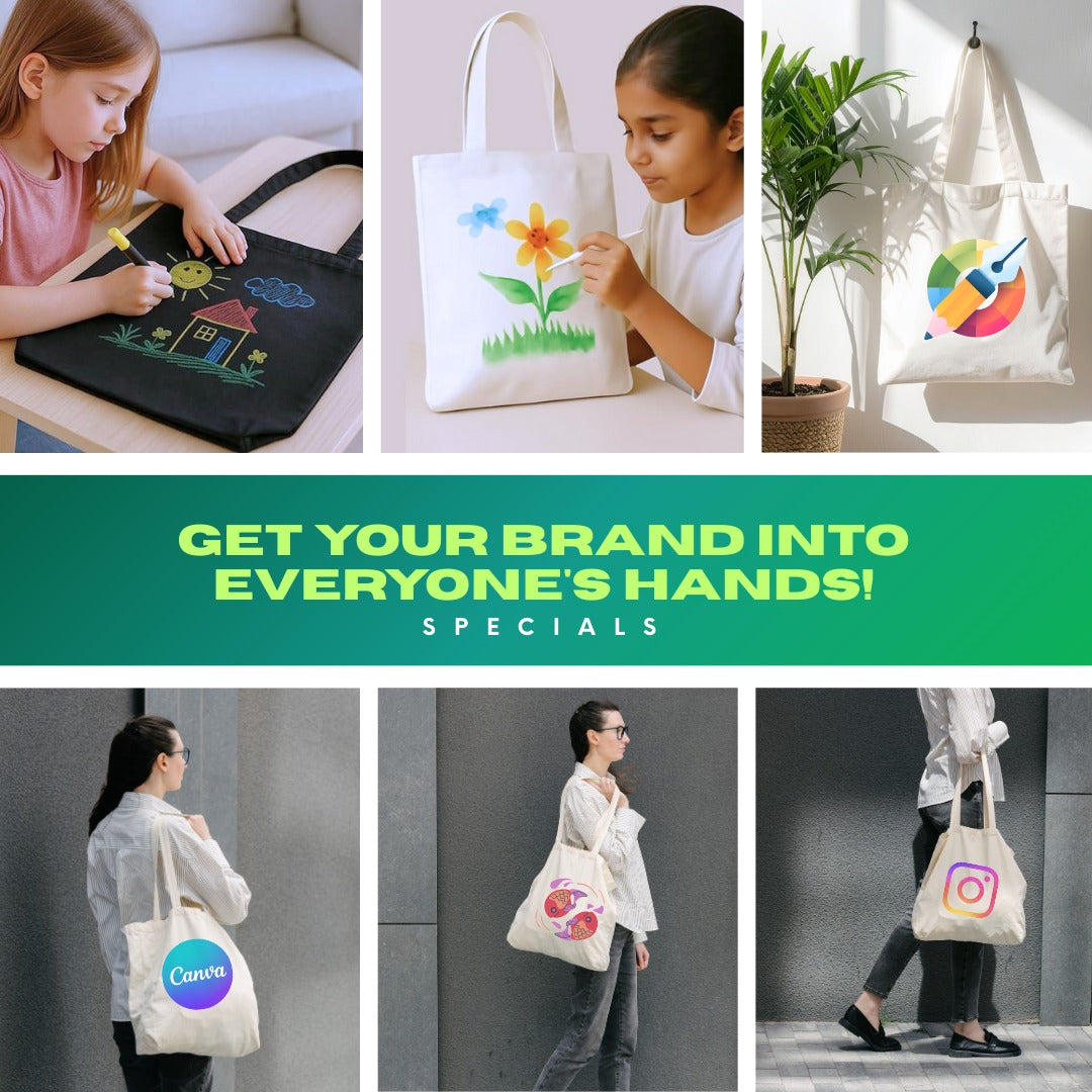 Customized Canvas Premium White Tote Bag