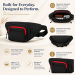 Urban Water-Resistant Waist Bag With Dual Zipper Design view 4