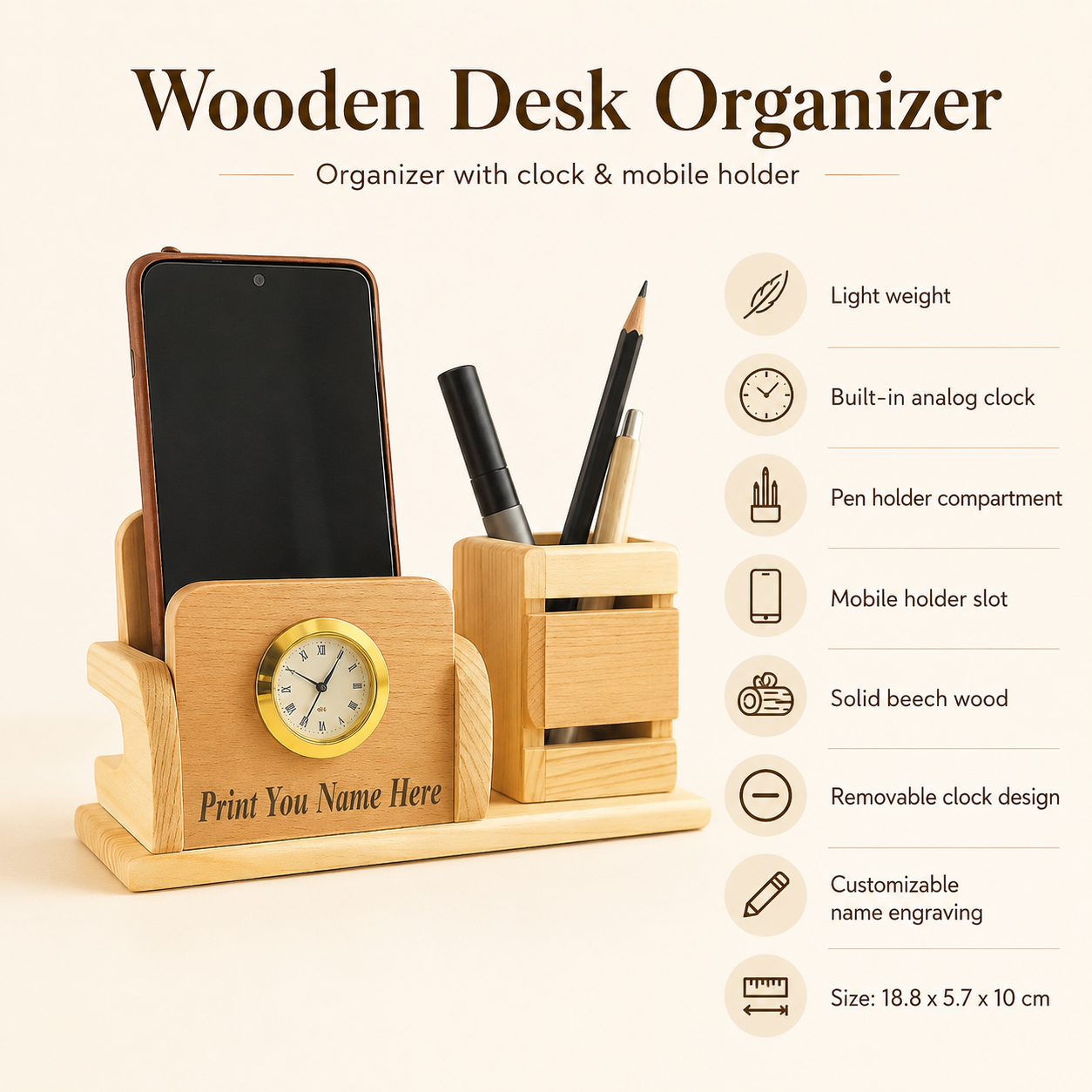 XG-D03 Compact Desk Organizer view 3