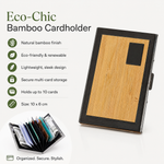Eco-Chic Bamboo Cardholder view 1