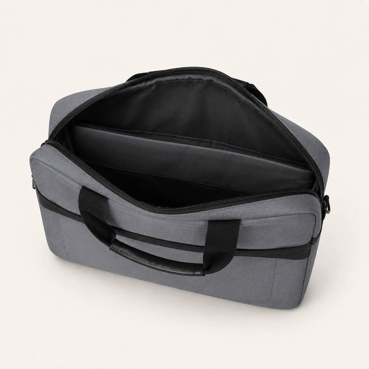 Black Hard-Handle Laptop Office Bag view 3
